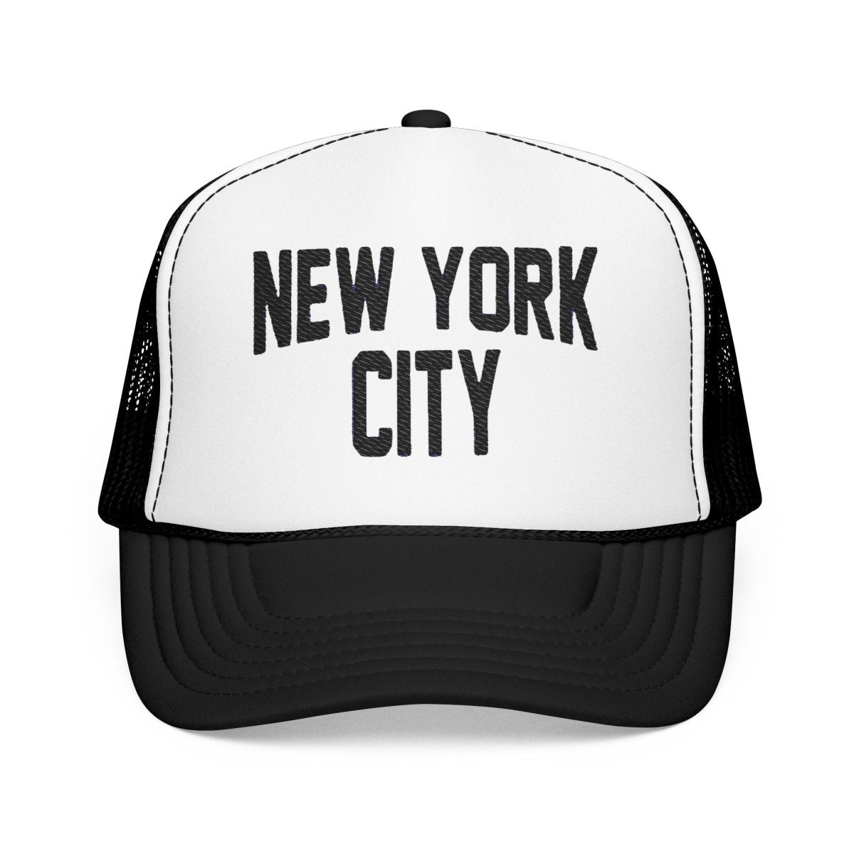 New York City Embroidered Trucker Cap (Unisex) Coloured - Chinchilla Choons